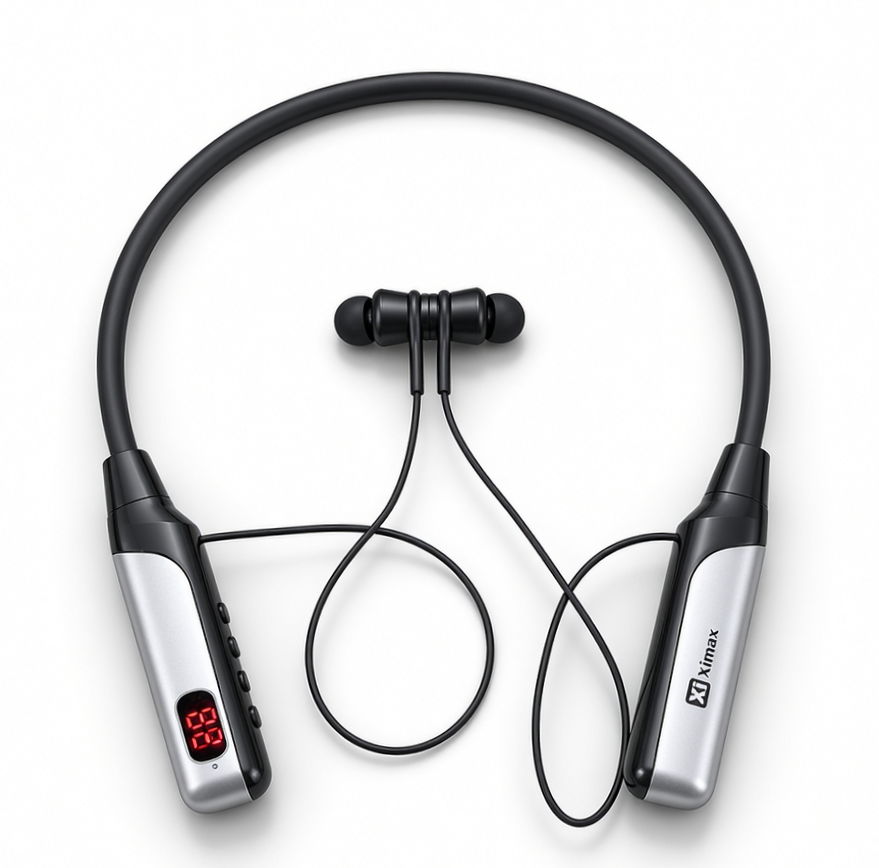 XI-XP Wireless Neckband - Bluetooth 5.3 | 200 Hours Playtime | 500mAh Battery | Premium Bass Sound